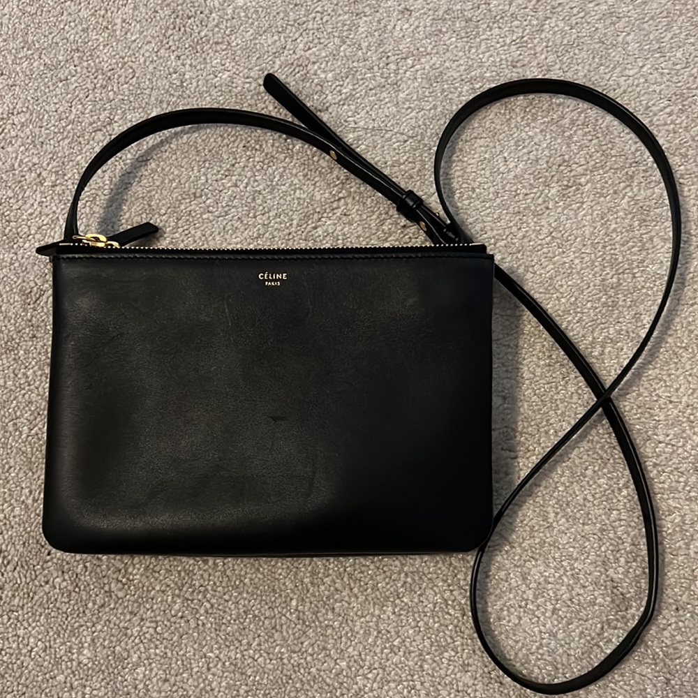 Celine Trio Small Navy Blue